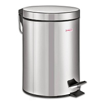 Ведро-контейнер для мусора (урна) с педалью LAIMA Classic, 12 л, зеркальное, нержавеющая сталь, со съемным внутренним ведром в Рязани