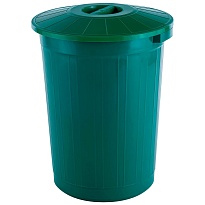 Мусорный бак с крышкой 60 л зеленый 60 зеленый в Рязани