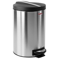 Ведро-контейнер для мусора (урна) с педалью LAIMA Modern, 12 л, матовое, нержавеющая сталь, со съемным внутренним ведром в Рязани