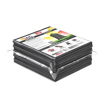 Мешки для мусора 160 л, серые, в пачке 10 шт., ПВД, 40 мкм, 900х1100 мм, i-Bag в Рязани