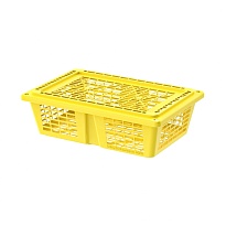 Ящик продуктовый универсальный желтый в Рязани Ящик продуктовый универсальный желтый в Рязани