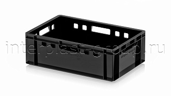 Ящик для мяса и колбасных изделий Е-2 черный в Рязани Ящик для мяса и колбасных изделий Е-2 черный в Рязани