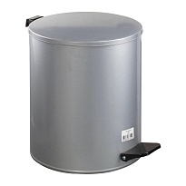 Ведро для мусора с педалью, усиленное, Титан, 15 л, серое, оцинкованная сталь в Рязани Ведро для мусора с педалью, усиленное, Титан, 15 л, серое, оцинкованная сталь в Рязани