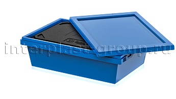 Изотермический контейнер KV 6416 в сборе с крышкой голубой в Рязани