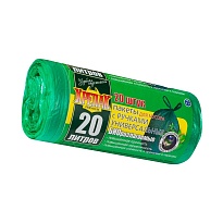 Мешки для мусора 20 л, биоразлагаемые, с ручками, черные, в рулоне 30 шт., ПНД, 10 мкм, 550х440 мм, Крепак, 4607075710047 в Рязани Мешки для мусора 20 л, биоразлагаемые, с ручками, черные, в рулоне 30 шт., ПНД, 10 мкм, 550х440 мм, Крепак, 4607075710047 в Рязани