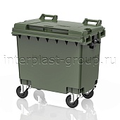 Контейнер для мусора 660 л зеленый