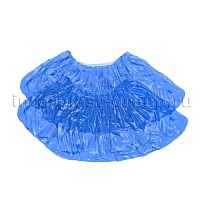 Бахилы голубые 2000 шт (1000 пар), 16 мкм, однослойные, с одной резинкой, Эконом в Рязани