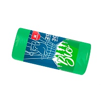 Мешки для мусора 20 л, биоразлагаемые, зеленые, в рулоне 30 шт., ПНД, 8 мкм, 500х400 мм, БИО, МБ2097 (МНБ 20-30ж) в Рязани Мешки для мусора 20 л, биоразлагаемые, зеленые, в рулоне 30 шт., ПНД, 8 мкм, 500х400 мм, БИО, МБ2097 (МНБ 20-30ж) в Рязани