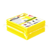 Мешки для мусора 160 л, желтые, в пачке 10 шт., ПВД, 40 мкм, 900х1100 мм, i-Bag в Рязани