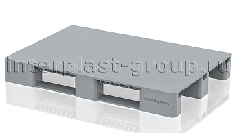 Поддон пластиковый сплошной без бортиков серый в Рязани Поддон пластиковый сплошной без бортиков серый в Рязани