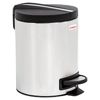 Ведро-контейнер для мусора (урна) с педалью LAIMA Modern, 5 л, матовое, нержавеющая сталь в Рязани